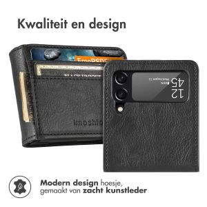 iMoshion Luxe Bookcase Samsung Galaxy Z Flip 4 - Zwart