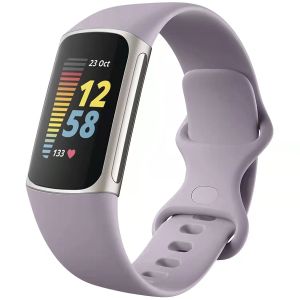 iMoshion Siliconen bandje Fitbit Charge 5 - Maat S - Lavendel