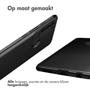 iMoshion Carbon Softcase Backcover Motorola Moto G50 - Zwart