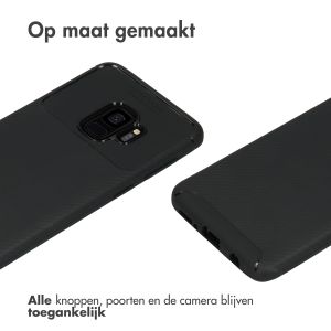 iMoshion Carbon Softcase Backcover Samsung Galaxy S9 - Zwart