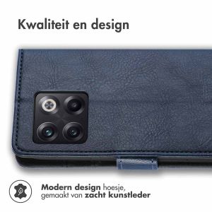 iMoshion Luxe Bookcase OnePlus 10T - Donkerblauw