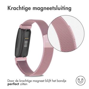 iMoshion Milanees magnetisch bandje Fitbit Inspire - Maat M - Roze