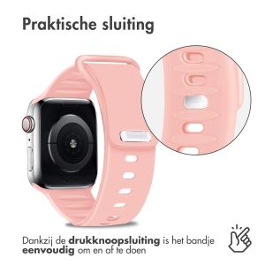 iMoshion Siliconen bandje Apple Watch Series 1-9 / SE - 38/40/41mm - Roze