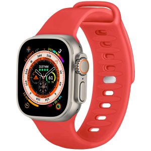 iMoshion Siliconen bandje Apple Watch Series 1-9 / SE / Ultra (2) - 42/44/45/49 mm - Rood
