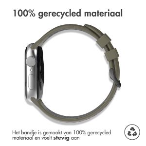 iMoshion Siliconen sport bandje gesp Apple Watch Series 1-9 / SE - 38/40/41mm - Groen / Zwart
