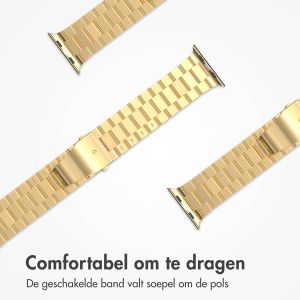 iMoshion Stalen bandje Apple Watch Series 1-9 / SE - 38/40/41 mm - Goud