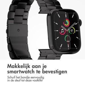 iMoshion Stalen bandje Apple Watch Series 1-9 / SE - 38/40/41 mm - Zwart
