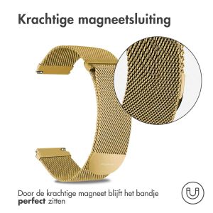 iMoshion Milanees magnetisch bandje - Universeel 20 mm aansluiting - Maat S - Goud