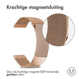 iMoshion Milanees magnetisch bandje - Universeel 20 mm aansluiting - Maat S - Rosé Goud