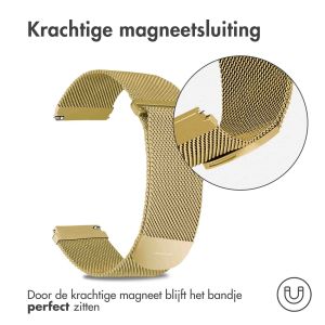 iMoshion Milanees magnetisch bandje - Universeel 22 mm aansluiting - Maat M - Goud