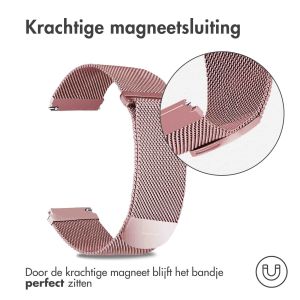 iMoshion Milanees magnetisch bandje - Universeel 22 mm aansluiting - Maat M - Roze
