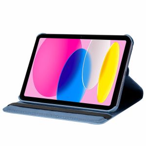 iMoshion 360° draaibare Bookcase iPad 10.9 (2022) - Donkerblauw