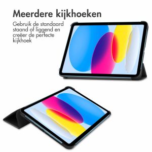 iMoshion Trifold Bookcase iPad 10 (2022) 10.9 inch - Zwart