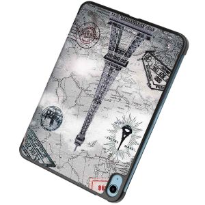 iMoshion Design Trifold Bookcase iPad 10 (2022) 10.9 inch - Parijs