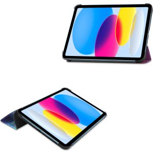 iMoshion Design Trifold Bookcase iPad 10 (2022) 10.9 inch - Space