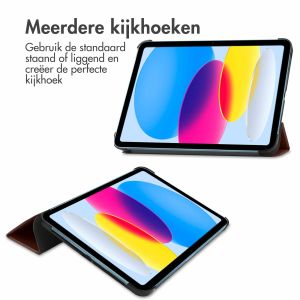 iMoshion Trifold Bookcase iPad 10 (2022) 10.9 inch - Bruin