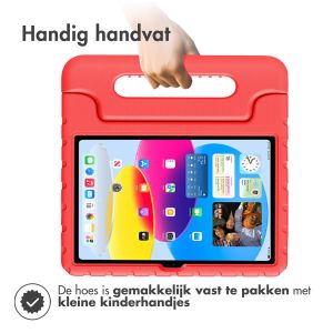 iMoshion Kidsproof Backcover met handvat iPad 10 (2022) 10.9 inch - Rood
