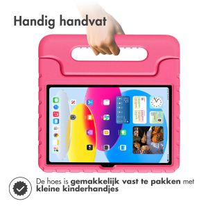iMoshion Kidsproof Backcover met handvat iPad 10 (2022) 10.9 inch - Roze
