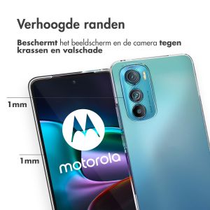 Accezz Clear Backcover Motorola Edge 30 - Transparant