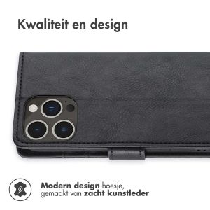 iMoshion Luxe Bookcase iPhone 14 Pro - Zwart