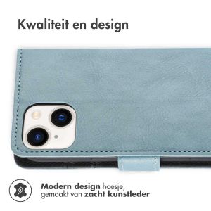 iMoshion Luxe Bookcase iPhone 14 Plus - Lichtblauw