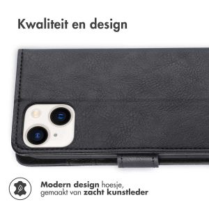 iMoshion Luxe Bookcase iPhone 14 Plus - Zwart