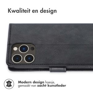 iMoshion Luxe Bookcase iPhone 14 Pro Max - Zwart