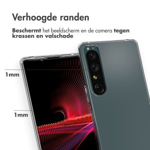 Accezz Clear Backcover Sony Xperia 1 IV - Transparant