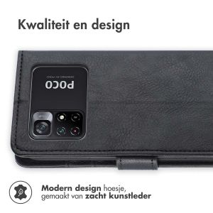 iMoshion Luxe Bookcase Xiaomi Poco M4 Pro 5G - Zwart
