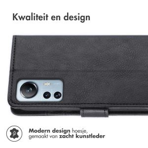 iMoshion Luxe Bookcase Xiaomi 12 Lite - Zwart