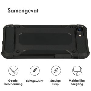 iMoshion Rugged Xtreme Backcover iPhone SE (2022 / 2020) 8 / 7 - Zwart