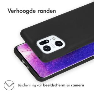 iMoshion Color Backcover Oppo Find X5 Pro 5G - Zwart