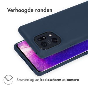 iMoshion Color Backcover Oppo Find X5 5G - Donkerblauw