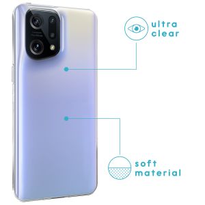 iMoshion Softcase Backcover Oppo Find X5 Pro (5G) - Transparant