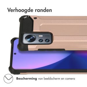 iMoshion Rugged Xtreme Backcover Xiaomi 12 / 12X - Rosé Goud