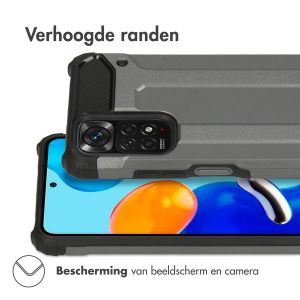 iMoshion Rugged Xtreme Backcover Xiaomi Redmi Note 11 (4G) / Note 11S (4G) - Donkergrijs