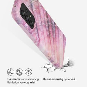 Selencia Aurora Fashion Backcover Samsung Galaxy A33 - Duurzaam hoesje - 100% gerecycled - Ocean Shell Purple