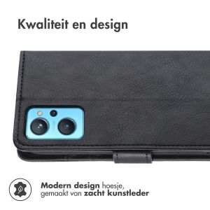 iMoshion Luxe Bookcase Oppo A76 (4G) - Zwart