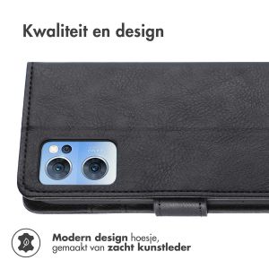 iMoshion Luxe Bookcase Oppo Find X5 Lite 5G - Zwart
