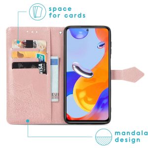 iMoshion Mandala Bookcase Xiaomi Redmi Note 11 Pro - Rosé Goud