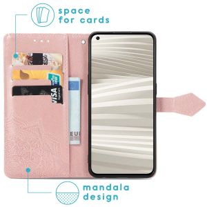 iMoshion Mandala Bookcase Realme GT 2 Pro - Rosé Goud