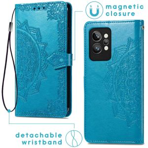 iMoshion Mandala Bookcase Realme GT 2 Pro - Turquoise