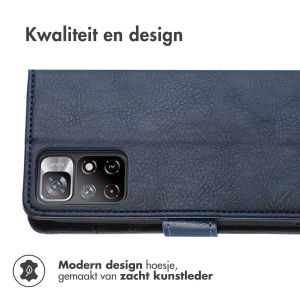 iMoshion Luxe Bookcase Xiaomi Redmi Note 11 (4G) / Note 11S (4G) - Donkerblauw