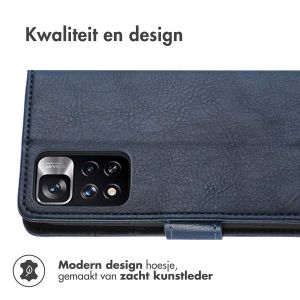 iMoshion Luxe Bookcase Xiaomi Redmi Note 11 Pro - Donkerblauw