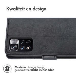 iMoshion Luxe Bookcase Xiaomi Redmi Note 11 Pro - Zwart