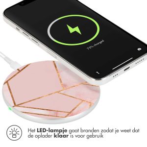 iMoshion Design wireless charger - Fast Charge draadloze oplader 10W - Pink Copper Graphic