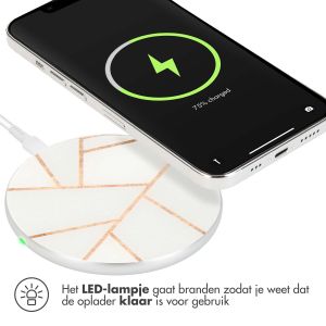 iMoshion Design wireless charger - Fast Charge draadloze oplader 10W - White Copper Graphic