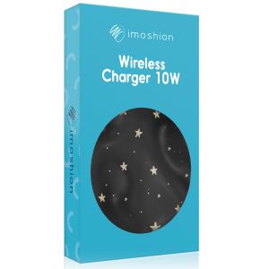 iMoshion Design wireless charger - Fast Charge draadloze oplader 10W - Black Gold Stars
