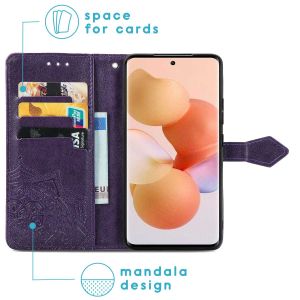 iMoshion Mandala Bookcase Xiaomi 12 / 12X - Paars