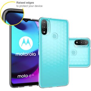 Accezz Clear Backcover Motorola Moto E20 - Transparant